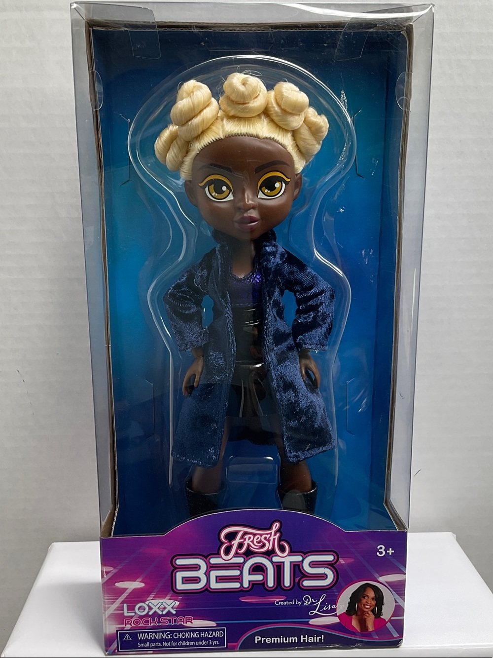 Loxx Rock Star Doll in Navy Blue Coat – Blonde Hair